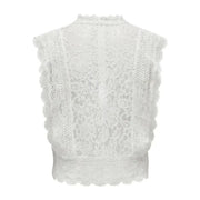 White lacy top from Only, perfect for urban city style fashion