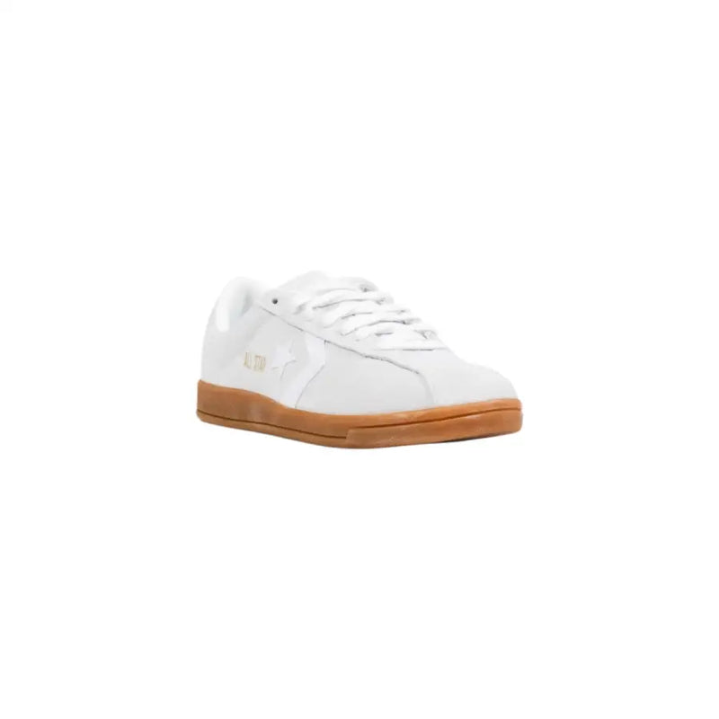 White Leather Converse Low-Top Slip-On Sneakers for Women