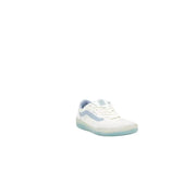 White and light blue Vans sneaker displayed in the product listing