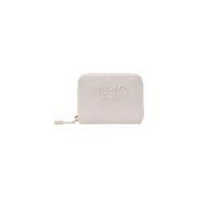 White Liu Jo wallet displayed in the Liu Jo Black Zippered Wallet product image