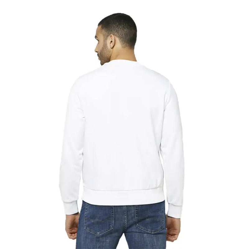 White long-sleeved Diesel sweatshirt displayed as a fashion casual wear item