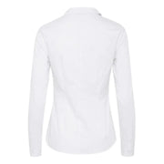 White long-sleeved turtleneck sweater from Ichi Women Shirt collection