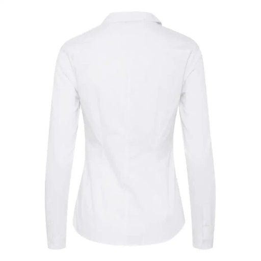 White long-sleeved turtleneck sweater from Ichi Women Shirt collection