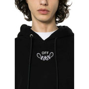 Black hoodie with a white bandana-style OFF logo from Off White Men’s Long Sleeve Sweatshirt