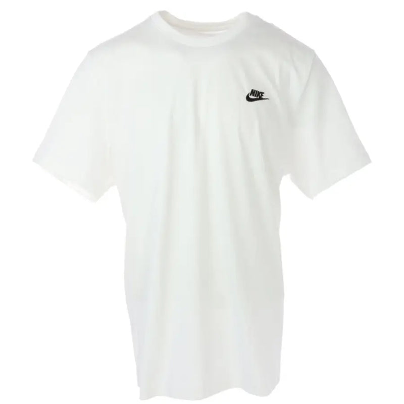White Nike short sleeve T shirt displayed as a stylish men’s athletic apparel