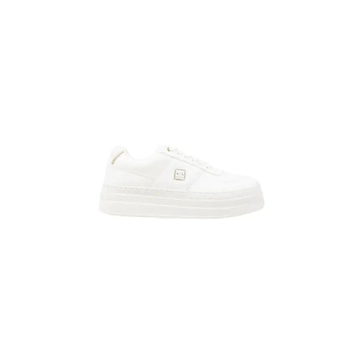 White platform slip-on sneakers from Armani Exchange for women