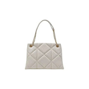 White quilted leather handbag with gold chain strap from Love Moschino Women Bag