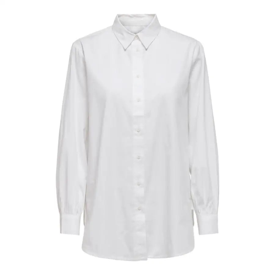 Classic long sleeve white shirt by Only - Urban city style clothing for women