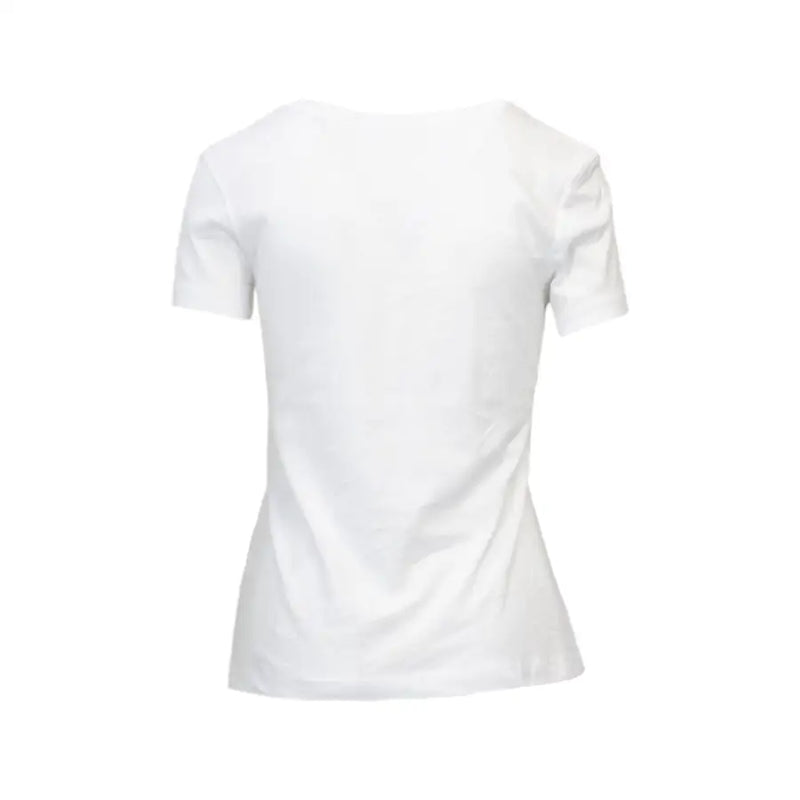 White short-sleeve fitted cotton T-shirt from Calvin Klein Jeans Women collection