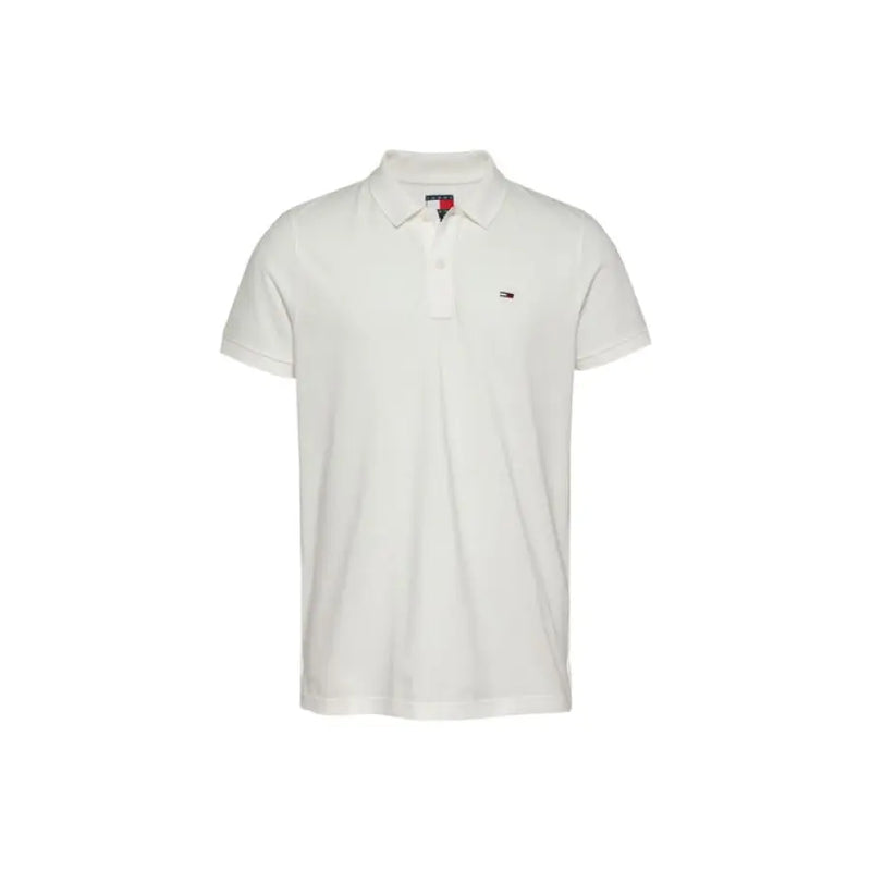 White short-sleeved polo shirt from Tommy Hilfiger Men’s Summer Green Underwear collection