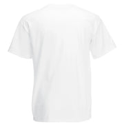 White short sleeved cotton t shirt with a classic crew neck and The North Face logo on the front