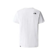 White short-sleeved T-shirt displayed on a mannequin for daily casual wear