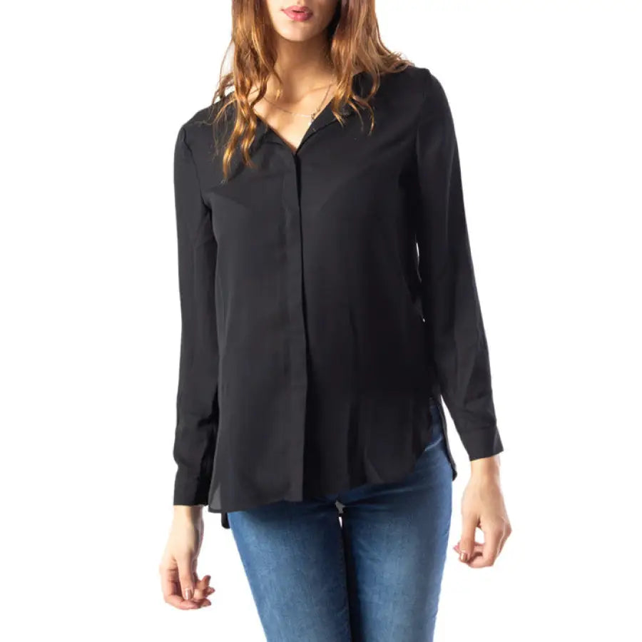 Vila Clothes - Women Shirt - black / XS - Clothing Shirts
