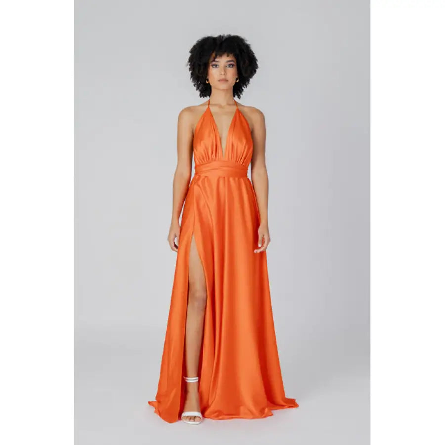 Sol Wears Women - Dress - orange / XS - Clothing Dresses