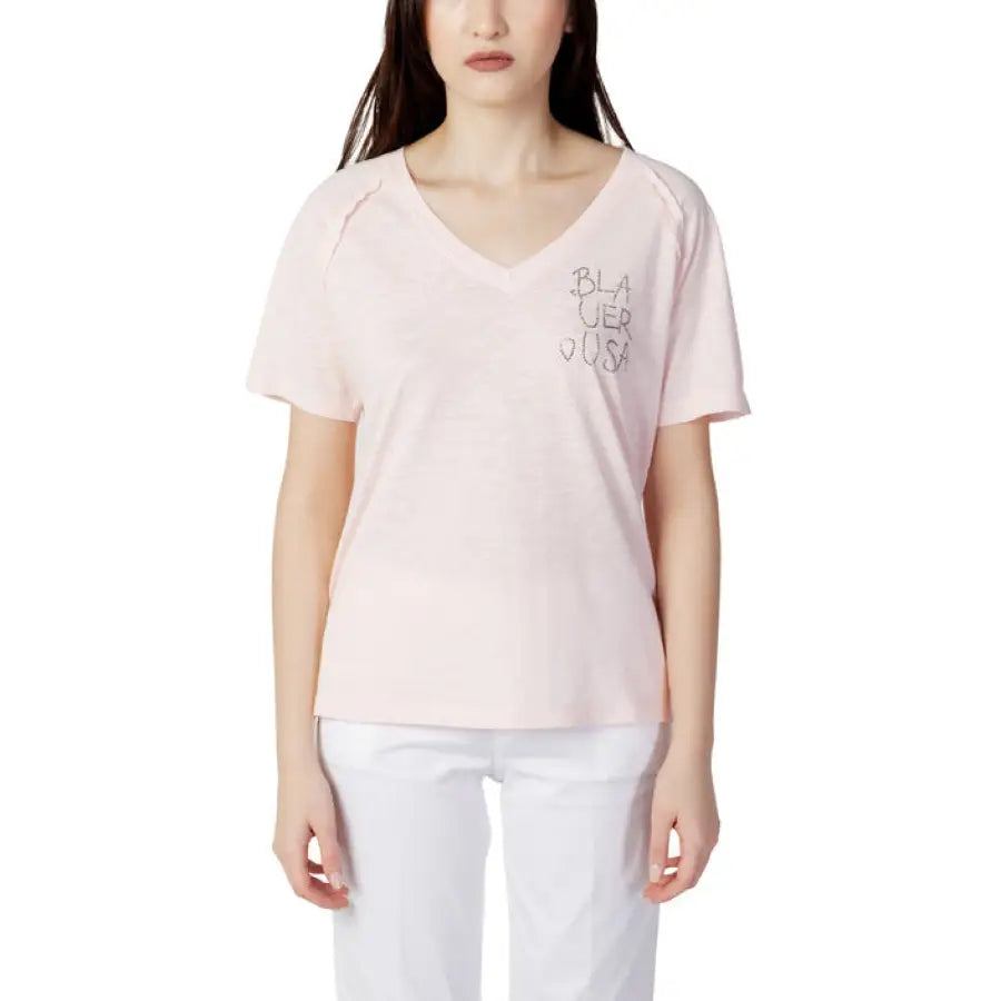 Blauer - Women T-Shirt - pink / XS - Clothing T-shirts