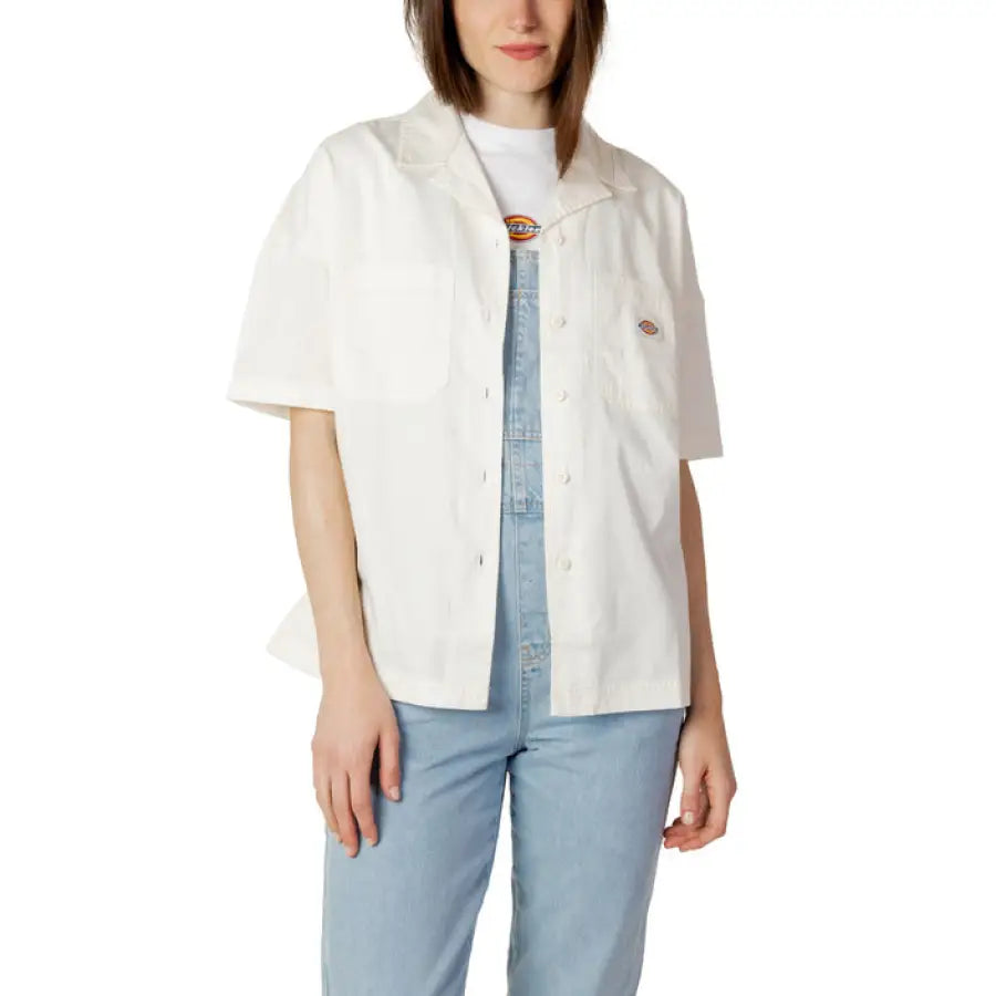 Dickies - Women Shirt - white / S - Clothing Shirts