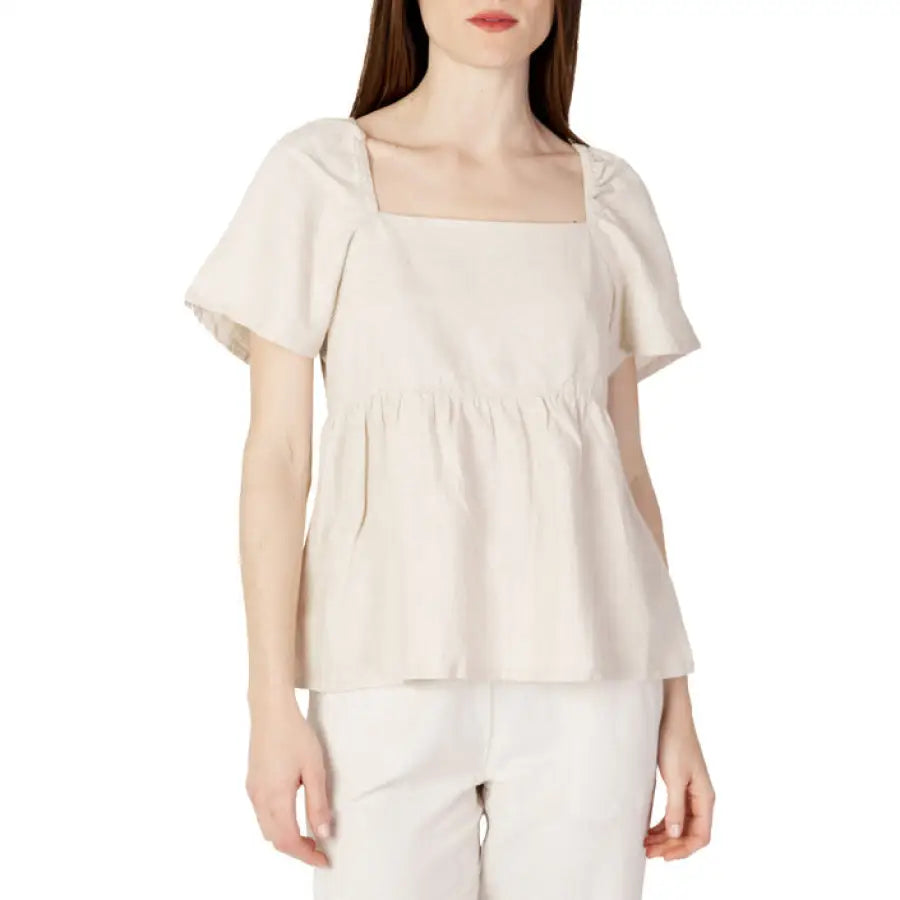 Jacqueline De Yong - Women Shirt - beige / XS - Clothing