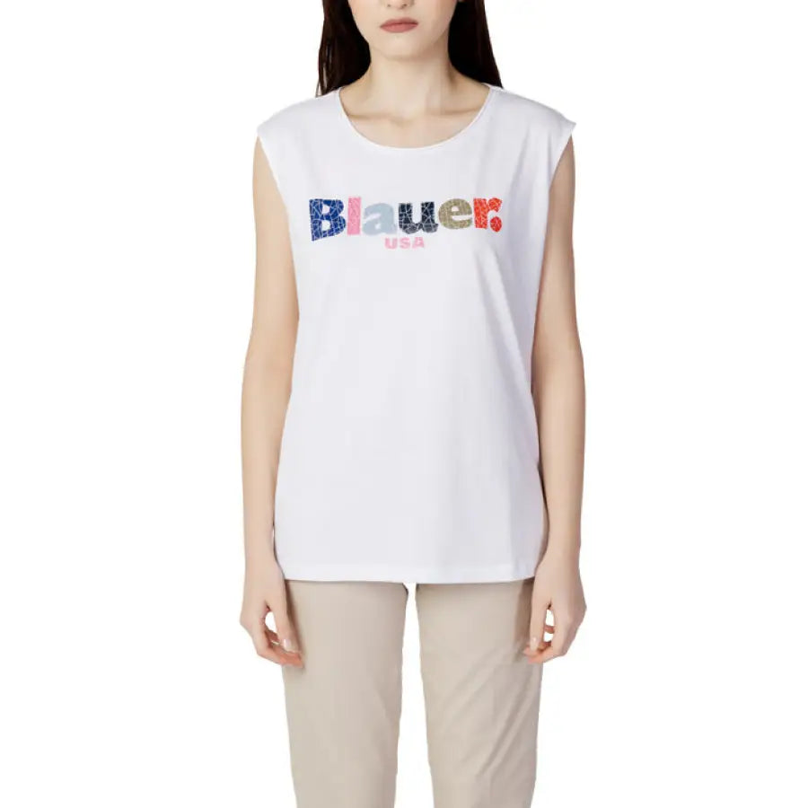Blauer - Women T-Shirt - white / XS - Clothing T-shirts