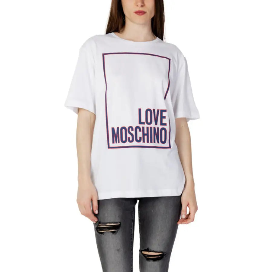 Love Moschino - Women T-Shirt - white / 38 - Clothing