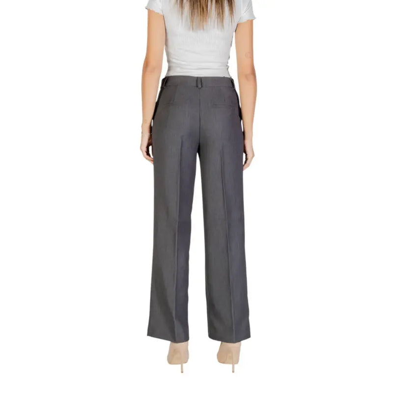 Women’s dark gray wide-leg trousers from Grey Women’s Fall and Winter Trousers collection
