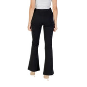 Women’s high-waisted black flare trousers from Guess for fall and winter fashion