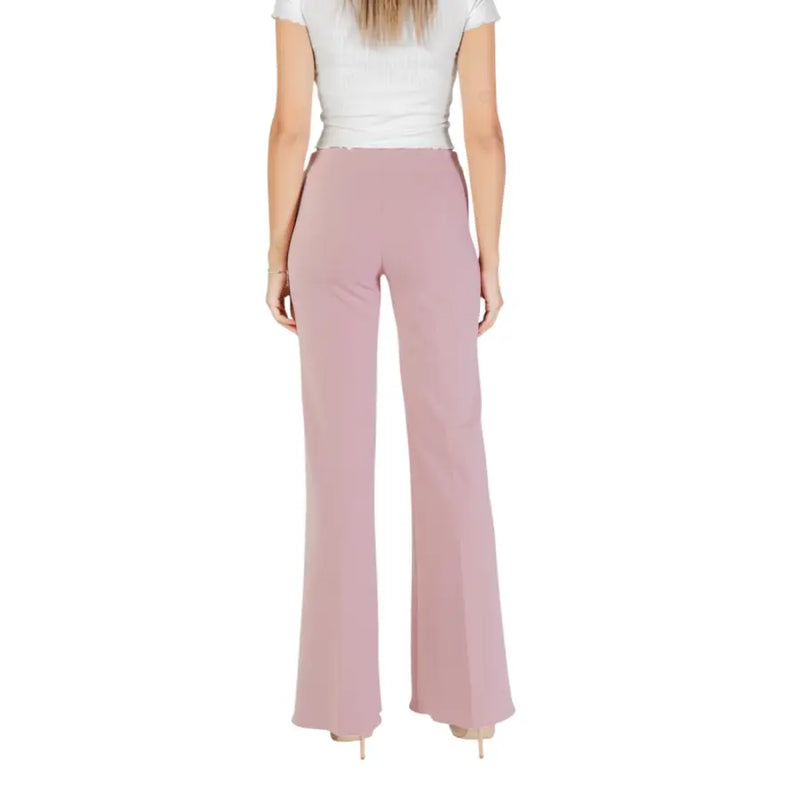 Women’s mauve wide-leg trousers from Pink Rinascimento Fall Winter collection