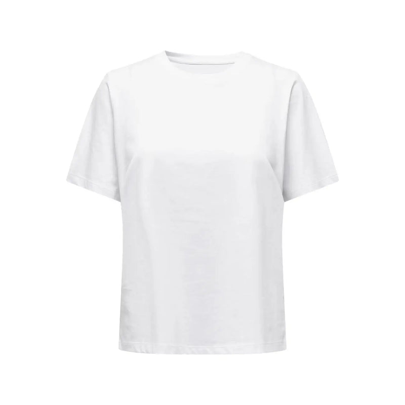 Women’s White T-shirt by Only featuring a minimalist short-sleeved design with a classic crew neck and clean finish