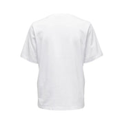 Women’s white t-shirt by Only featuring a short-sleeved simple clean design ideal for casual wear
