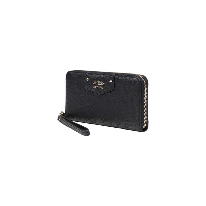 Guess Black Polyurethane Women Wallet Spring Summer Collection