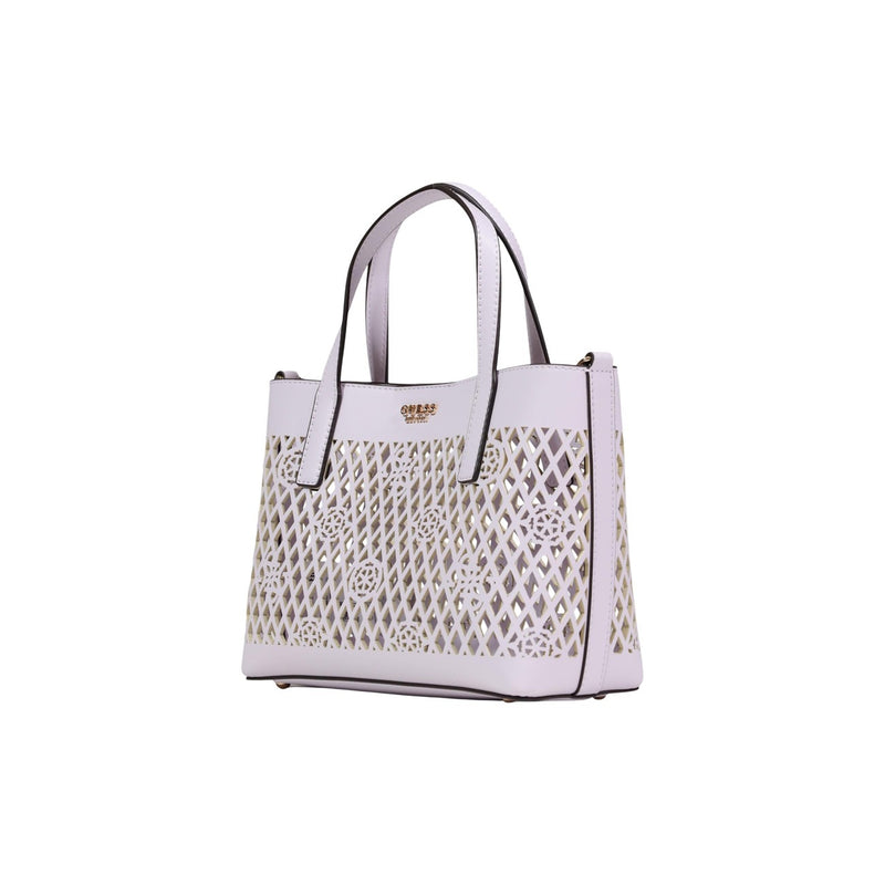 Guess Lilac Polyurethane Handbag with Shoulder Strap