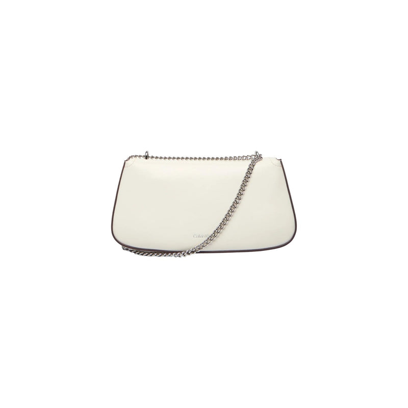 Calvin Klein White Spring Summer Shoulder Bag with Pocket