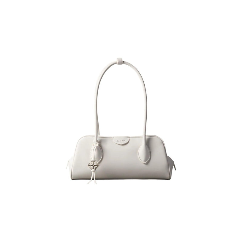 Calvin Klein White Polyurethane Women Bag with Zip Pockets