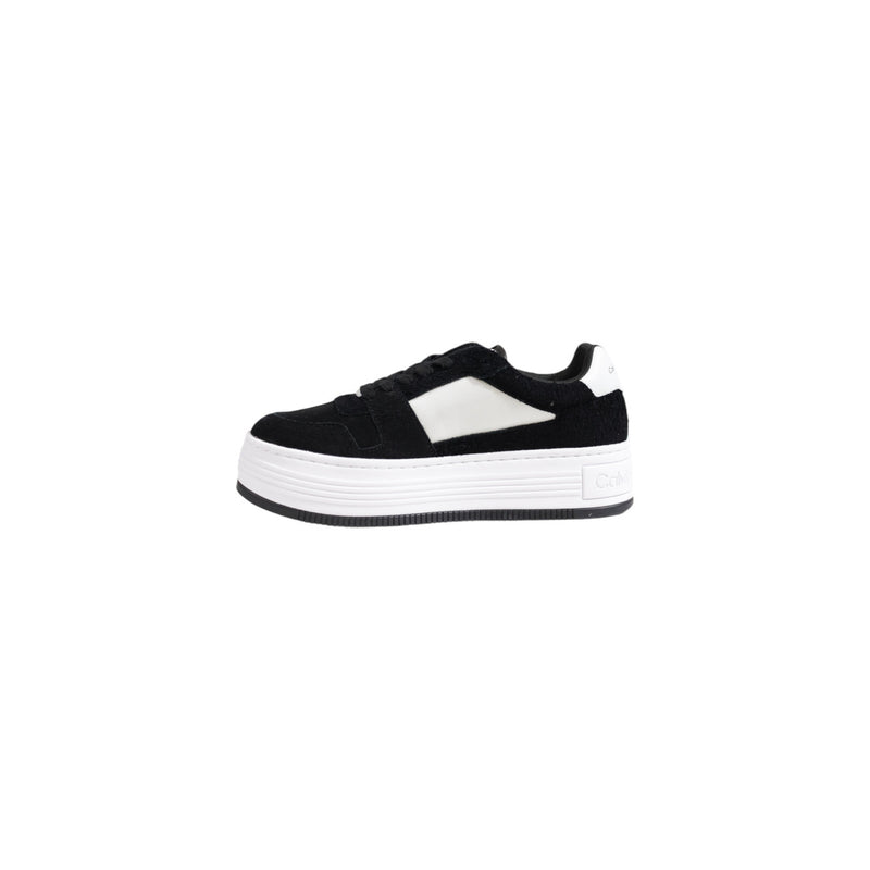 Calvin Klein Black Leather Women Sneakers Fall Winter