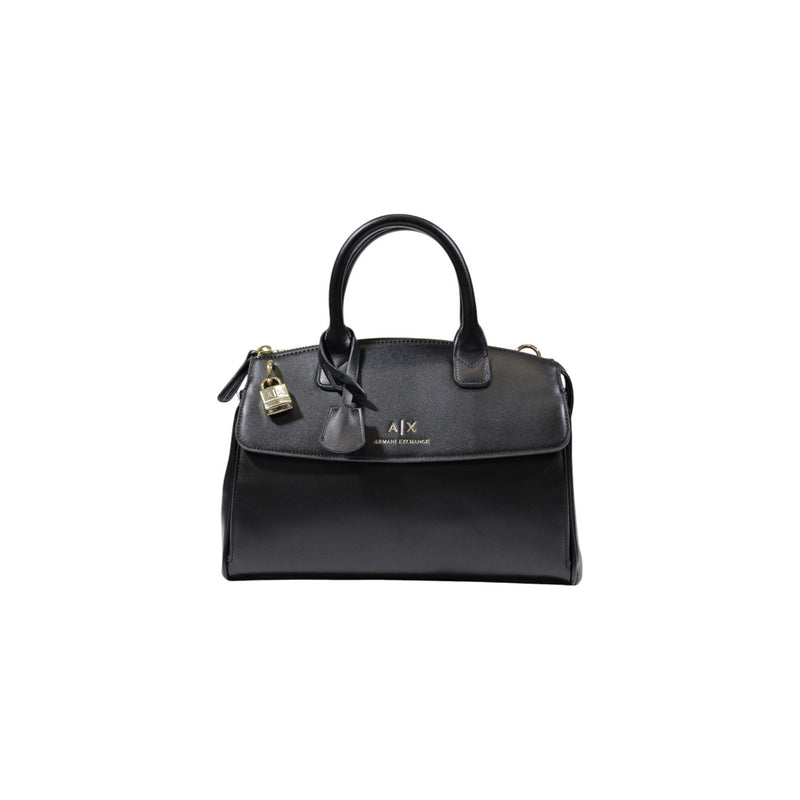 Sac à main Armani Exchange noir avec bandoulière et fermeture à glissière
