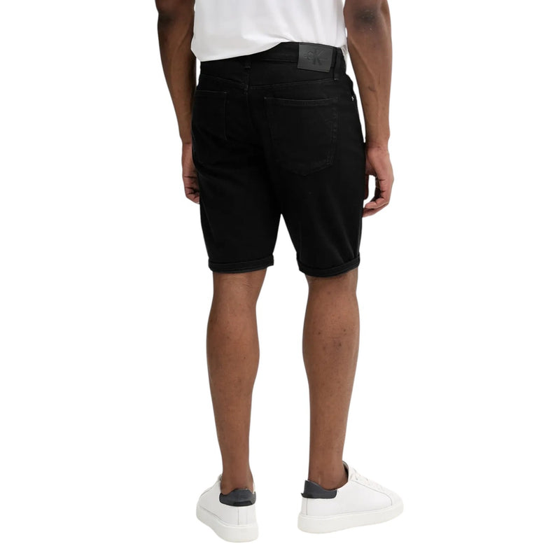 Calvin Klein Jeans Black Cotton Stretch Shorts for Men