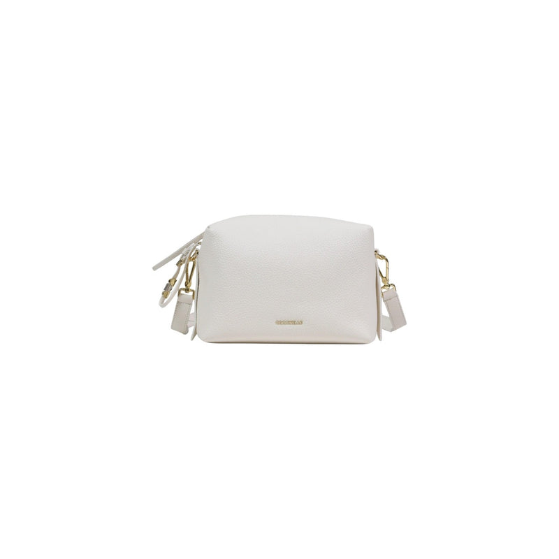 Sac à bandoulière en cuir blanc Coccinelle avec poche zippée