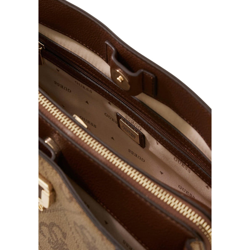 Sac à main Guess marron à imprimé avec sangle d'épaule