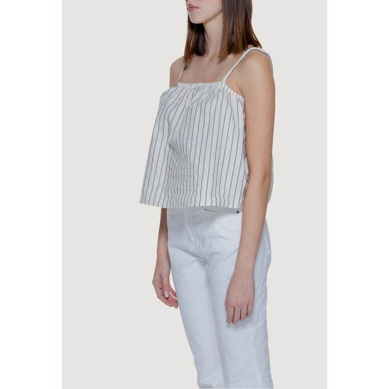 Vero Moda Beige Pinstripe Tank Top for Women