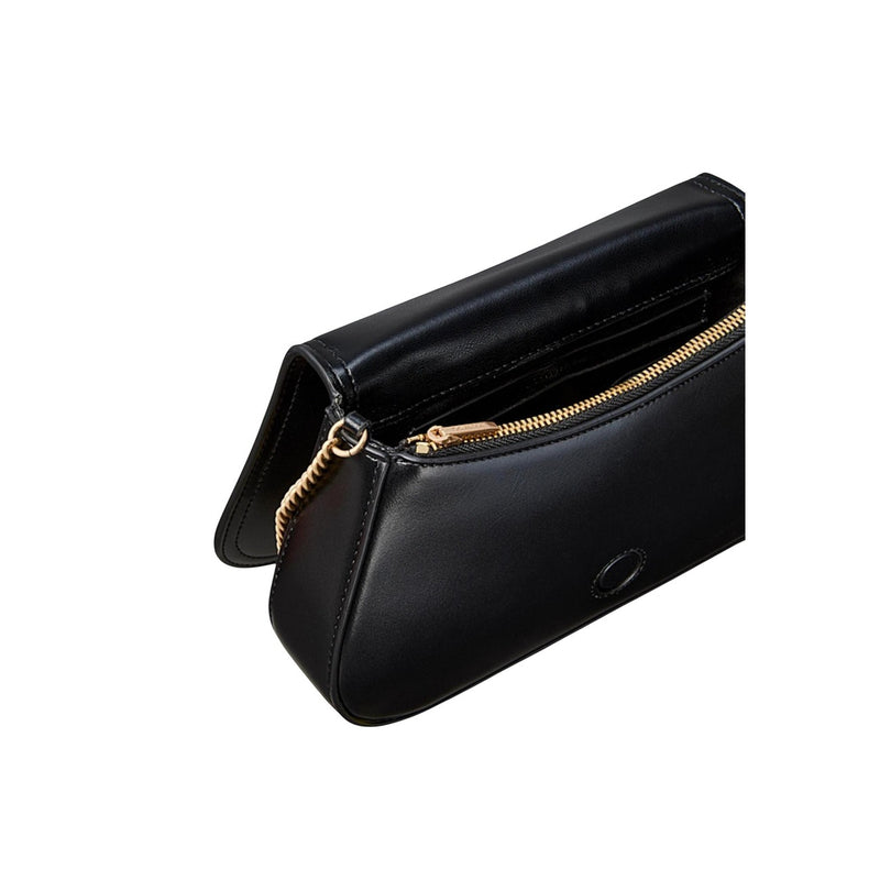 Calvin Klein Black Polyester Shoulder Bag with Clip