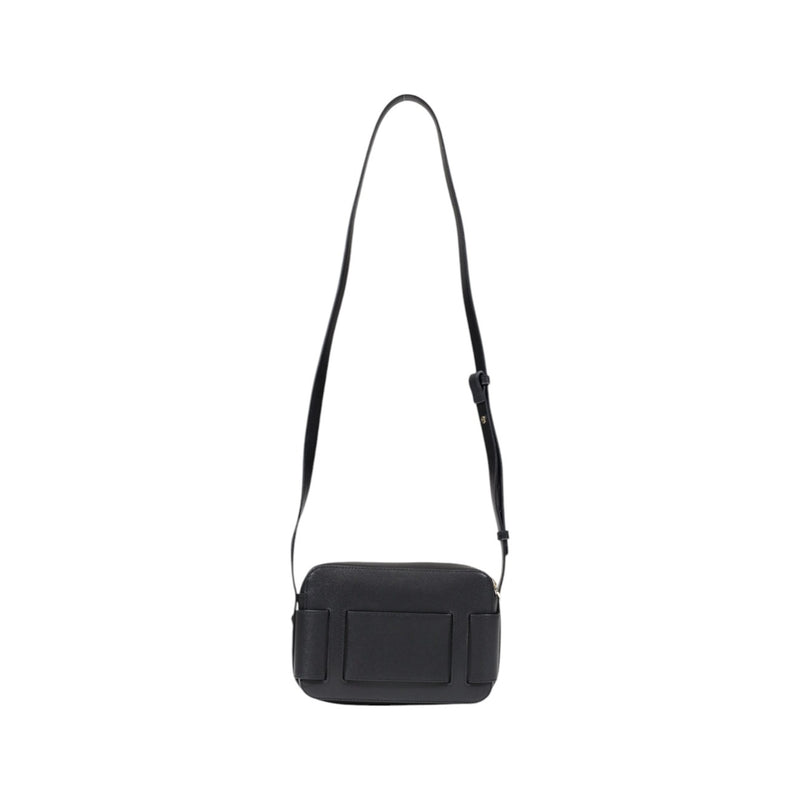 Armani Exchange Black Polyurethane Zip Bag for Women