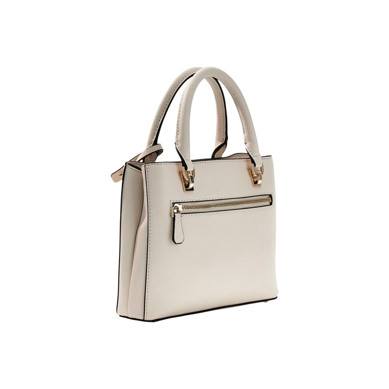 Sac à main en polyuréthane blanc avec sangle d'épaule Guess