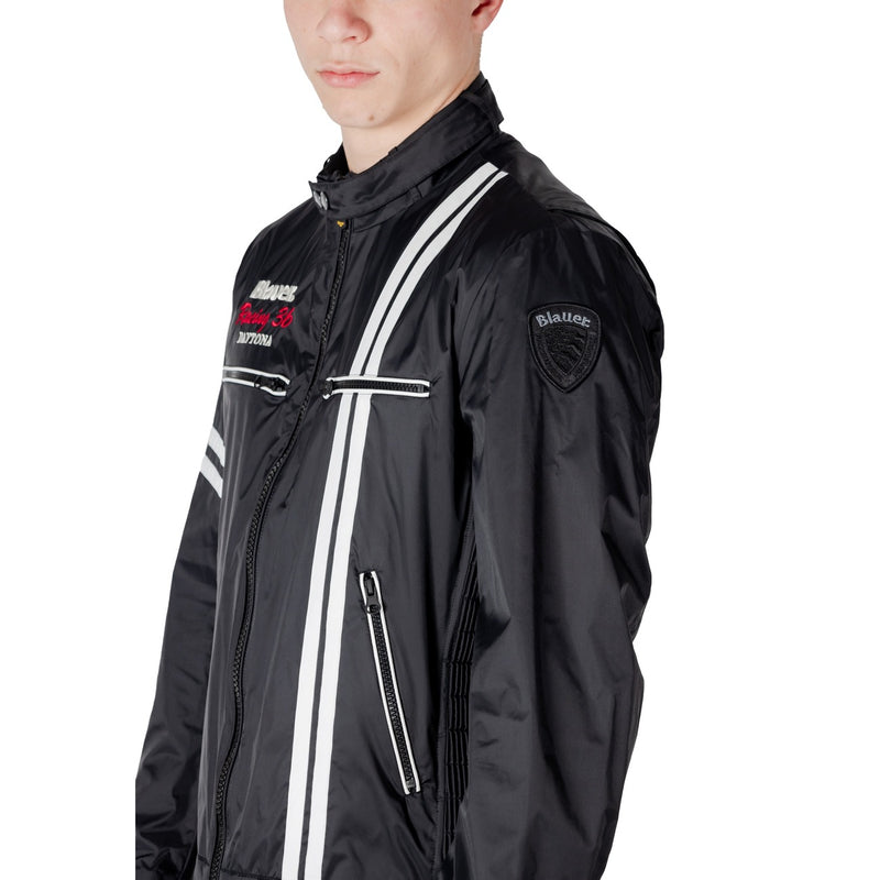 Schwarze Racing Style Jacke