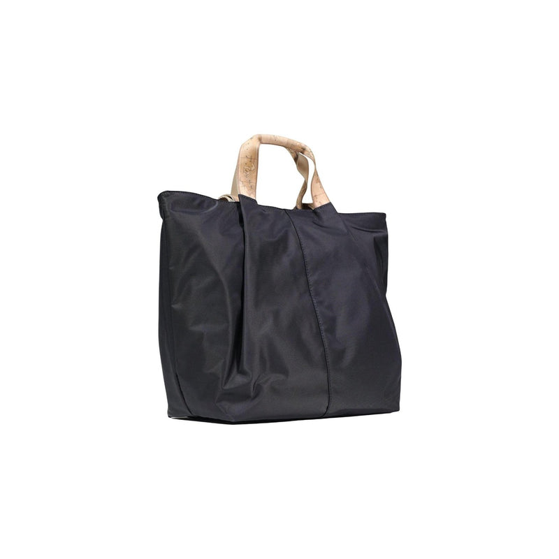 Alviero Martini Prima Classe Black Handbag with Zip Pockets