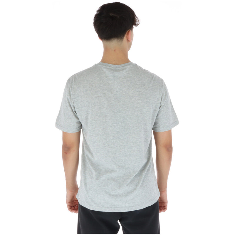 North Sails - T-shirt en coton à col rond imprimé gris pour hommes