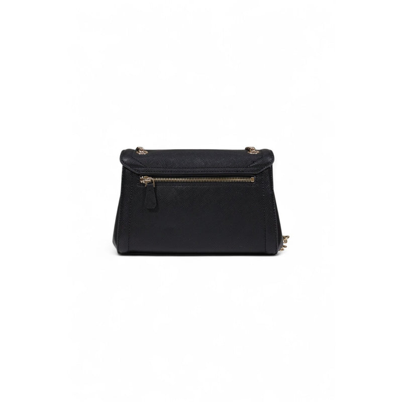 Sac à épaule noir avec poches pour femmes