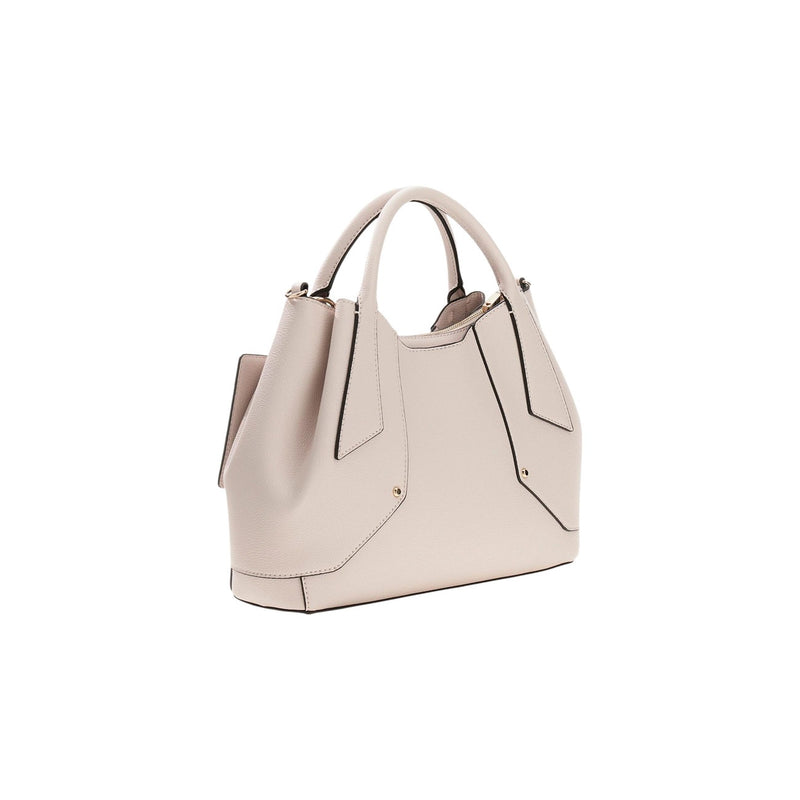 Guess Pink Handbag with Shoulder Strap and Zip Pocket