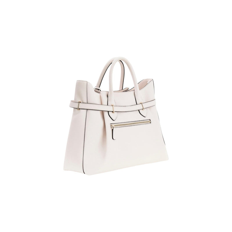 Guess White Polyurethane Handbag with Shoulder Strap