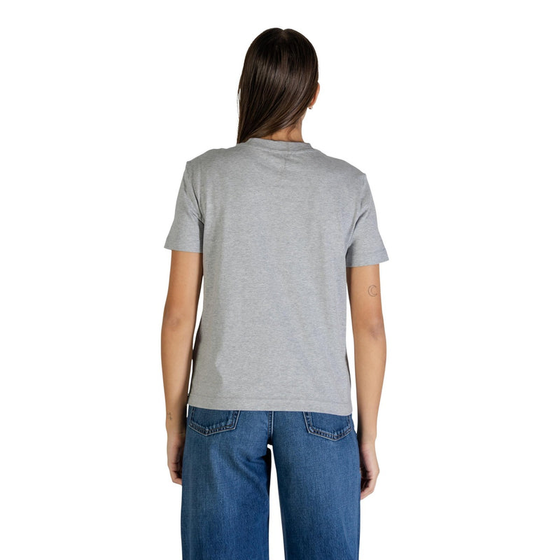 Calvin Klein Jeans Women Grey Print Cotton T-Shirt