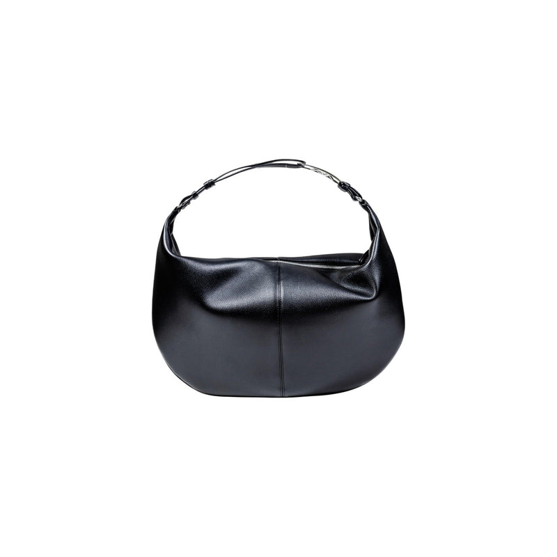 Armani Exchange Black Polyester Handbag with Zip Pocket