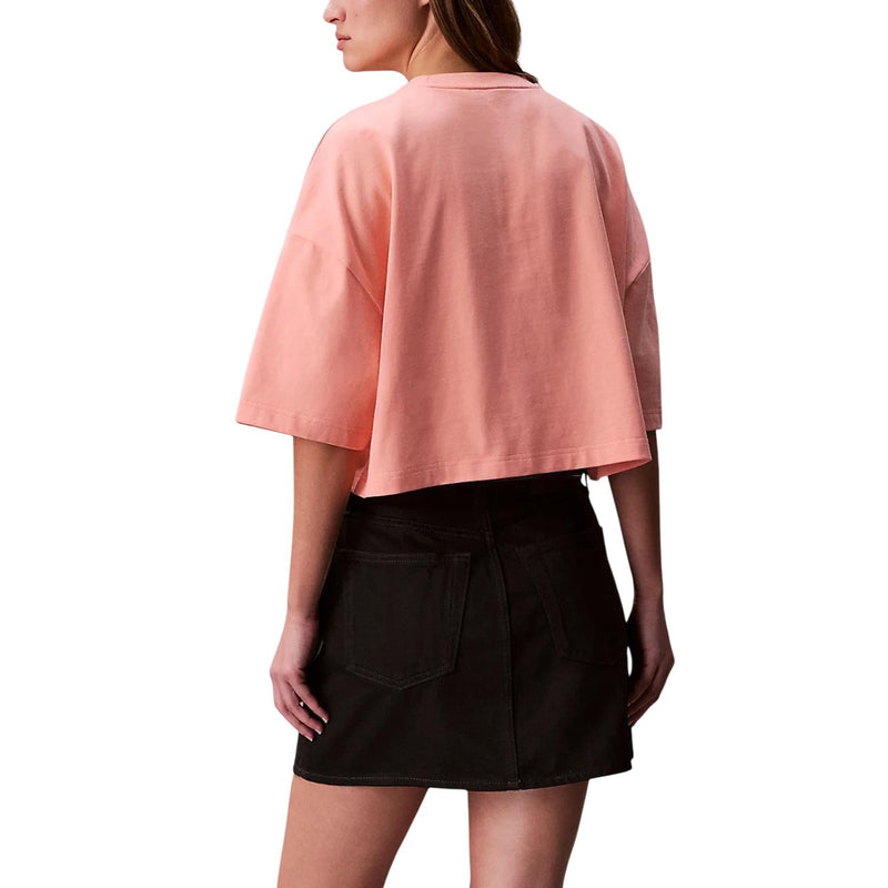 Calvin Klein Jeans - T-shirt en coton orange pour femmes